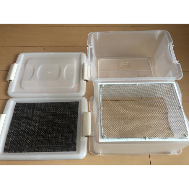 雫工房 フルセット！デュビア用飼育・繁殖ケージ 大型 二重底上段