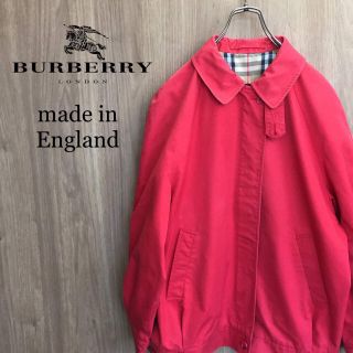 バーバリーズ☆Burberry☆スウィングトップジャケットノバチェック赤M