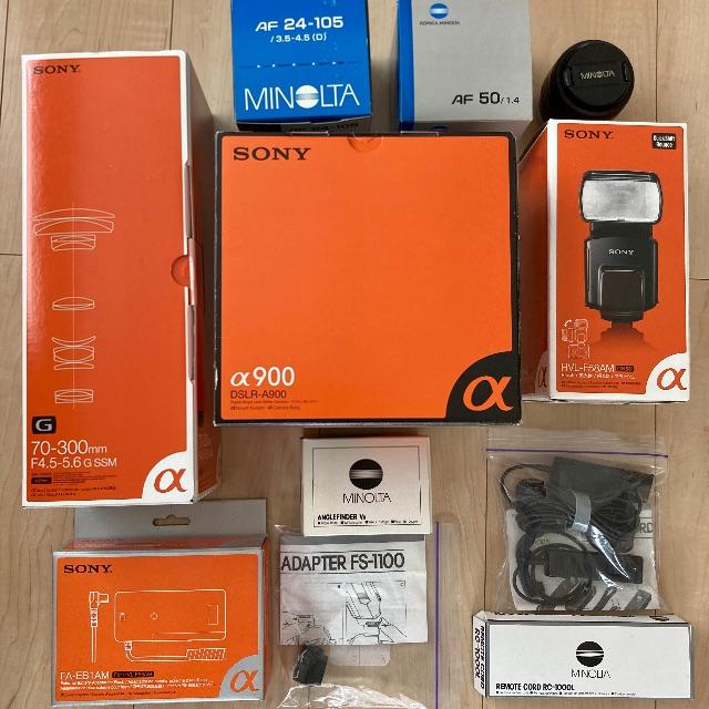 SONY トップ デジタル一眼レフカメラα900、各種レンズ、他アクセサリー