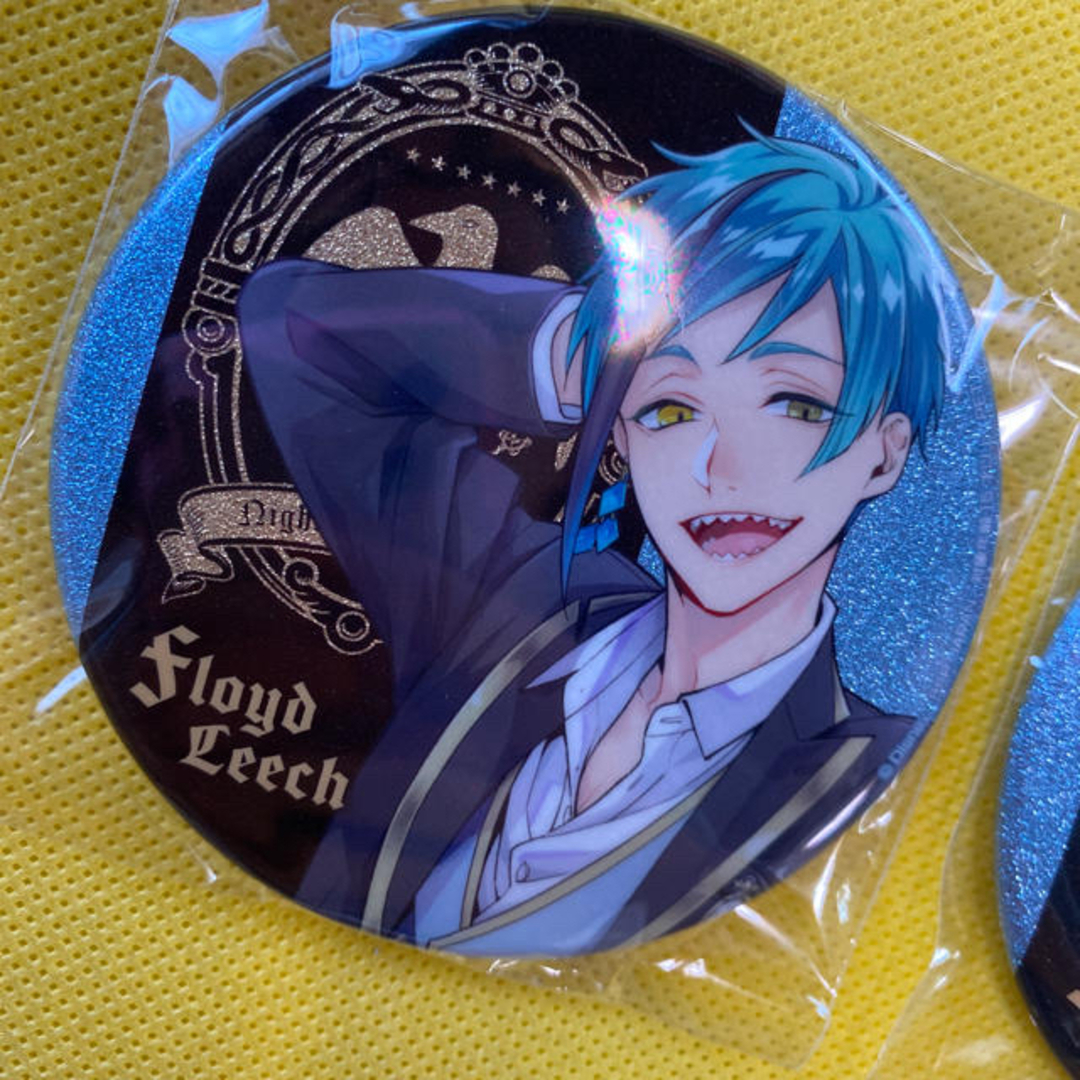 ナムコ限定ツイステプライズ缶バッジ フロイド 本物 ナムコ限定ツイ