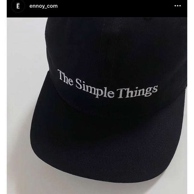 ENNOY The Simple Things Cap ennoy cap BLACK スタイリスト私物 ennoy
