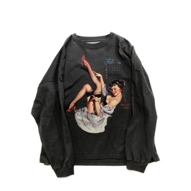 DAIRIKU Pinup Girl Long Sleeve Tee ロンT