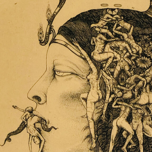 幻の名作❗️多賀新-虚飾 江戸川乱歩の表紙絵の実物特別頒布 幻の名作