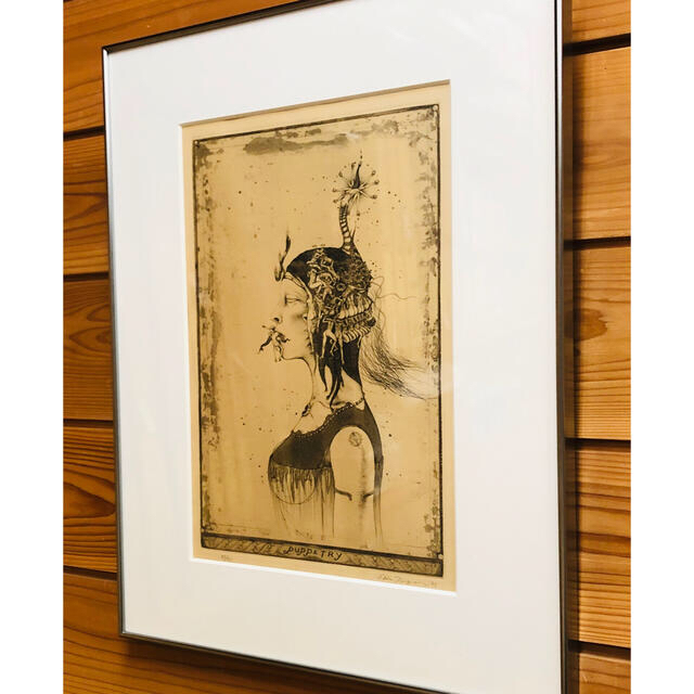 多賀新 サイン入 真作 小竹美術 江戸川乱歩 多賀新 サイン入 真作 小竹