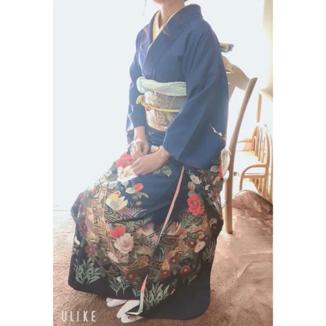 振袖 と帯の二点セット 正絹