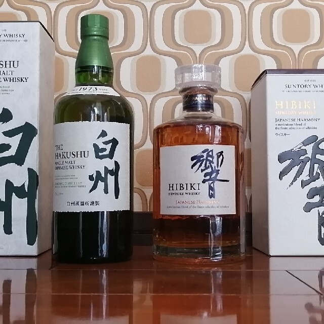サントリーウイスキー 白州シングルモルト&響ジャパニーズハーモニー 2