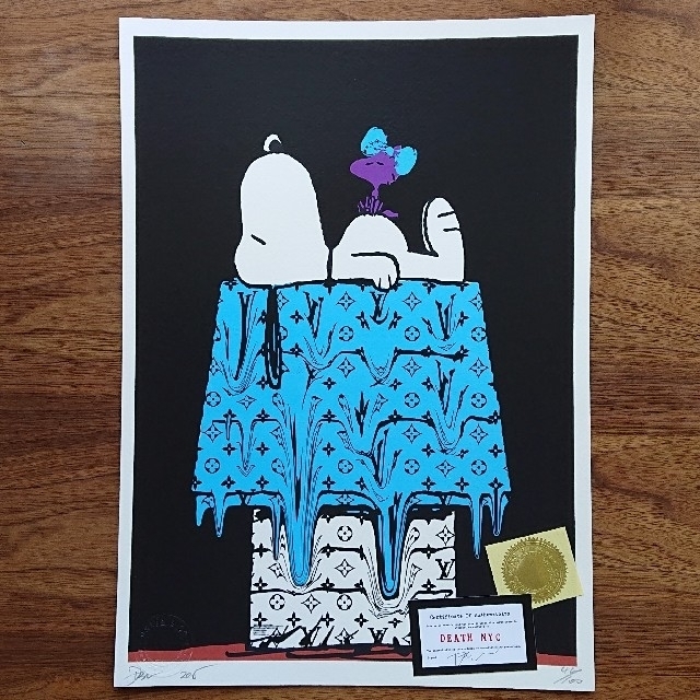 LOUIS VUITTON - スヌーピー ルイヴィトン 屋根 ブルー DEATH NYC 限定