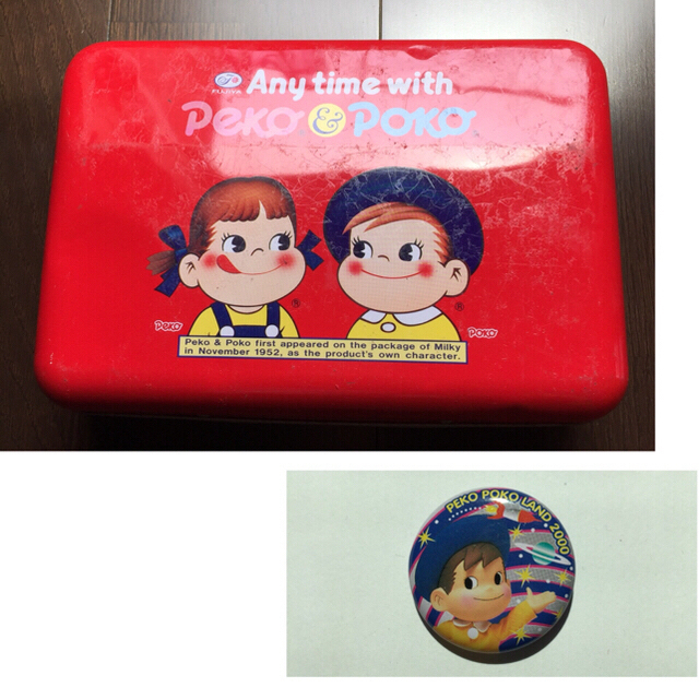 ✨超レア✨不二家 FUJIYA ペコちゃん 当時物 ブリキ缶 BOX ✨超レア