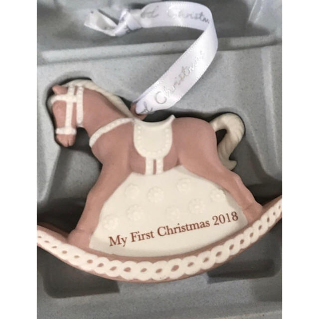 ウェッジウッド ジャスパーピンクロッキングホースオーナメント 2018