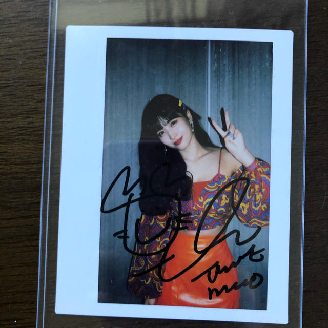 TWICE MISAMO モモ チェキ モモ チェキ ミサモ MISAMO サイン ラキドロ