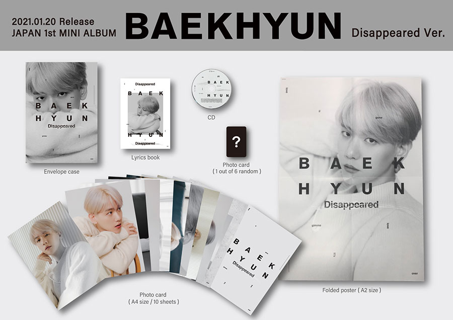 EXO BAEKHYUN ベッキョン 抽選 トレカ シリアルコード 4枚 EXO