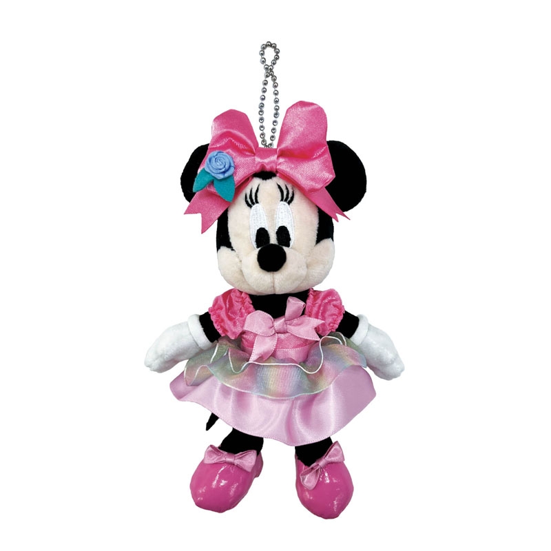 ディズニー ミニー ハート ピンク ブラック スクバ ぬいぐるみバッジ