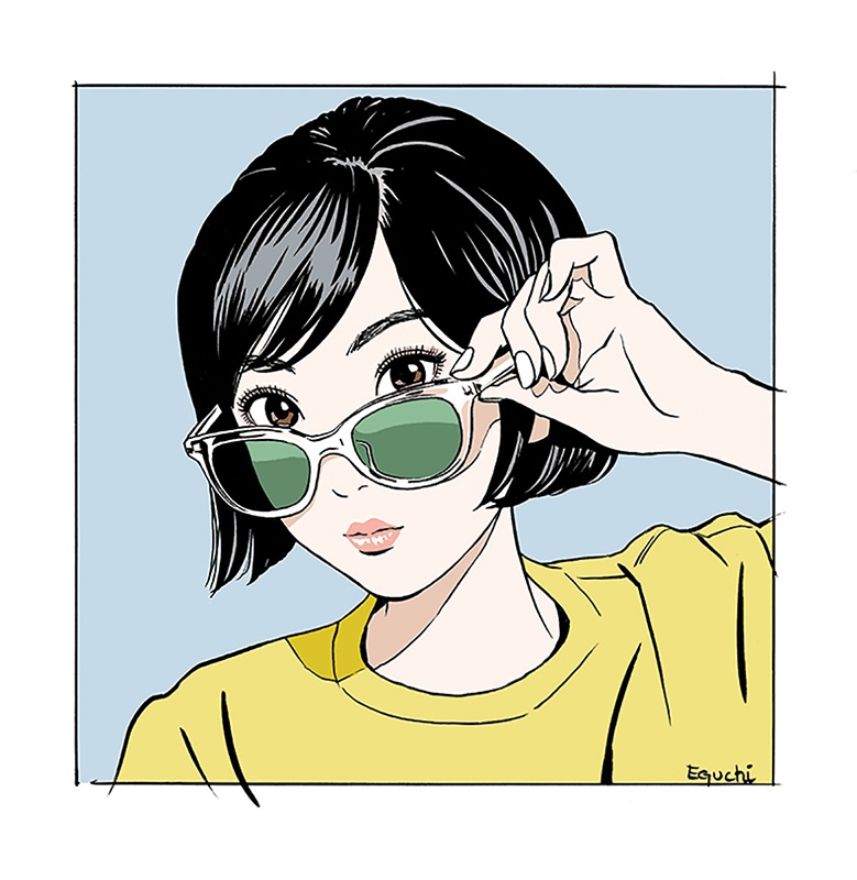 未開封 彼女1 (large ver.) 江口寿史 江口寿史 版画「彼女1