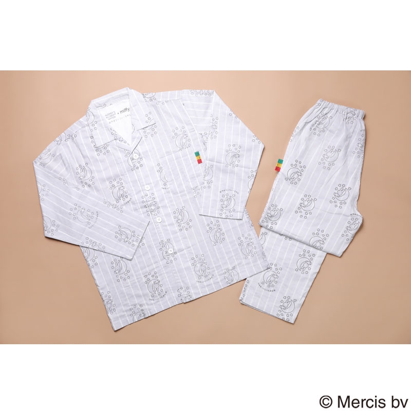 おやすミッフィーちゃんパジャマ（グレー×アイボリー）XL / オードリー