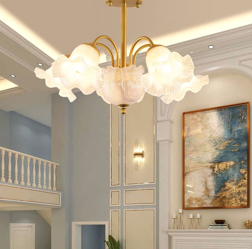 1960s メタルシェード 6灯 ペンダントランプ シャンデリア 1960s