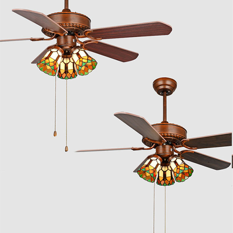 LEDファンライト激安通販｜クリスタル天井照明器具｜欧米風ダイニング