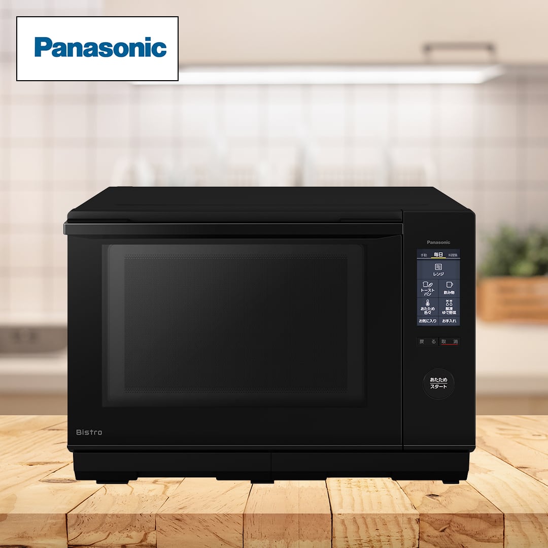 パナソニック オーブンレンジ 黒 Panasonic NE-BS1300-RK Bistro