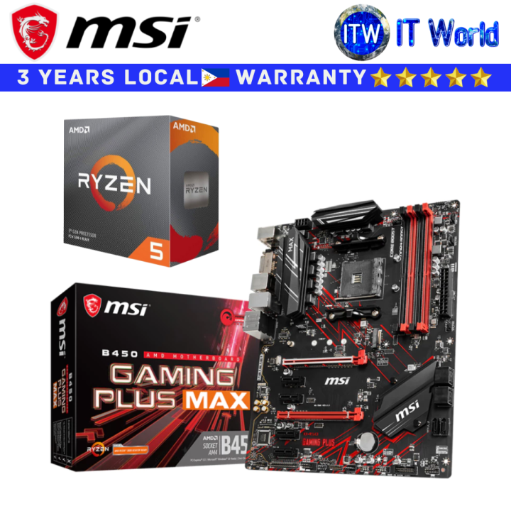 マザーボード msi b450 gaming plus AMD ryzen5 3600x 1024.png
