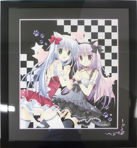 梱枝りこ 原画 版画 オリジナル シリアル付き ガールズトーク 限定品