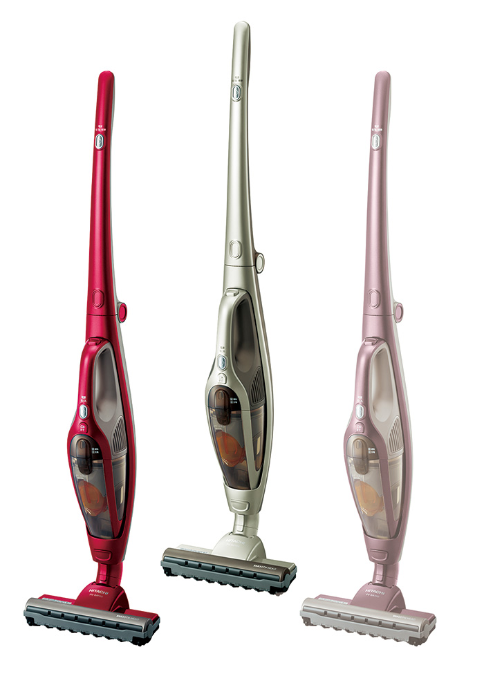 日立 コードレススティッククリーナー レッド 充電器とセット 日立