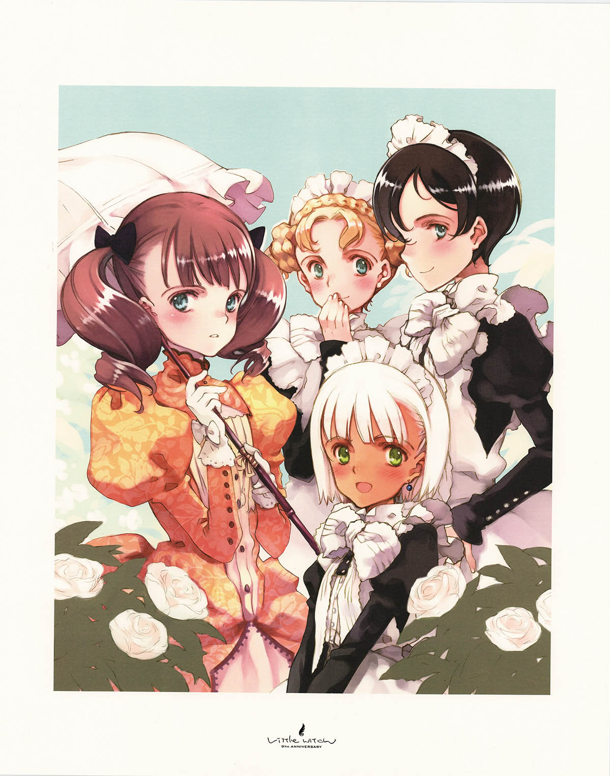 大槍葦人 直筆サイン入り複製原画 リトルウィッチ