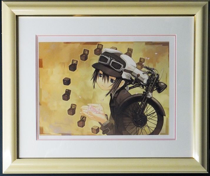 50枚限定 キノの旅 X巻表紙 直筆サイン入りアートグラフ黒星紅白