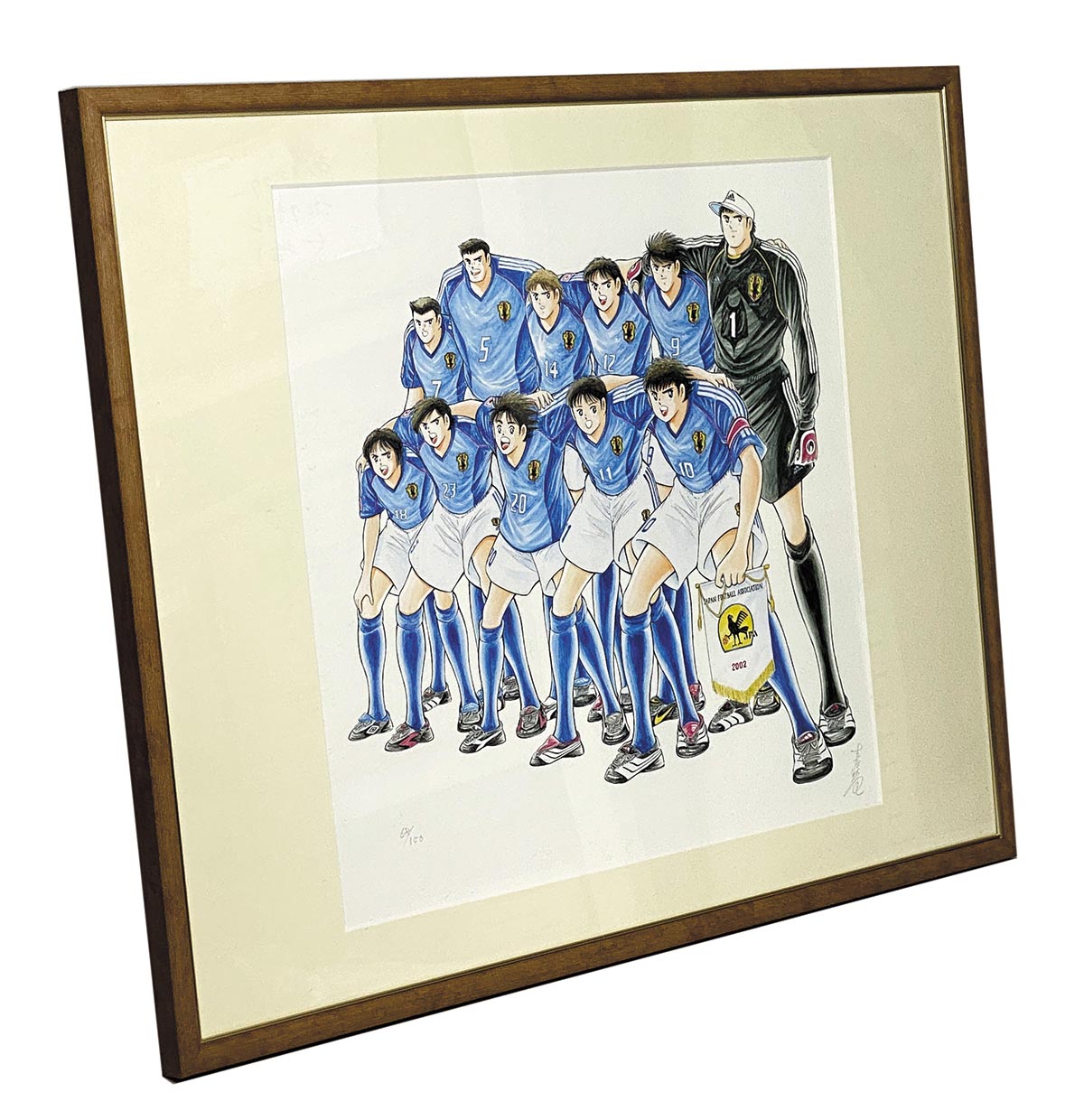 キャプテン翼 手描きイラスト 直筆サイン 色紙 キャプテン翼 手描き