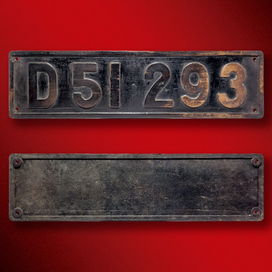 蒸気機関車 D51 ナンバープレート D51 293