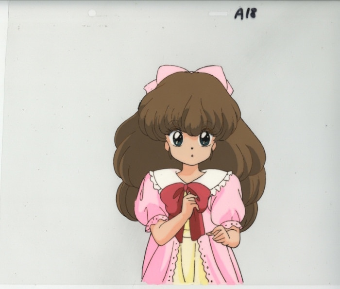 らんま セル画 白鳥 あずさ 背景付き らんま1/2 白鳥あずさ