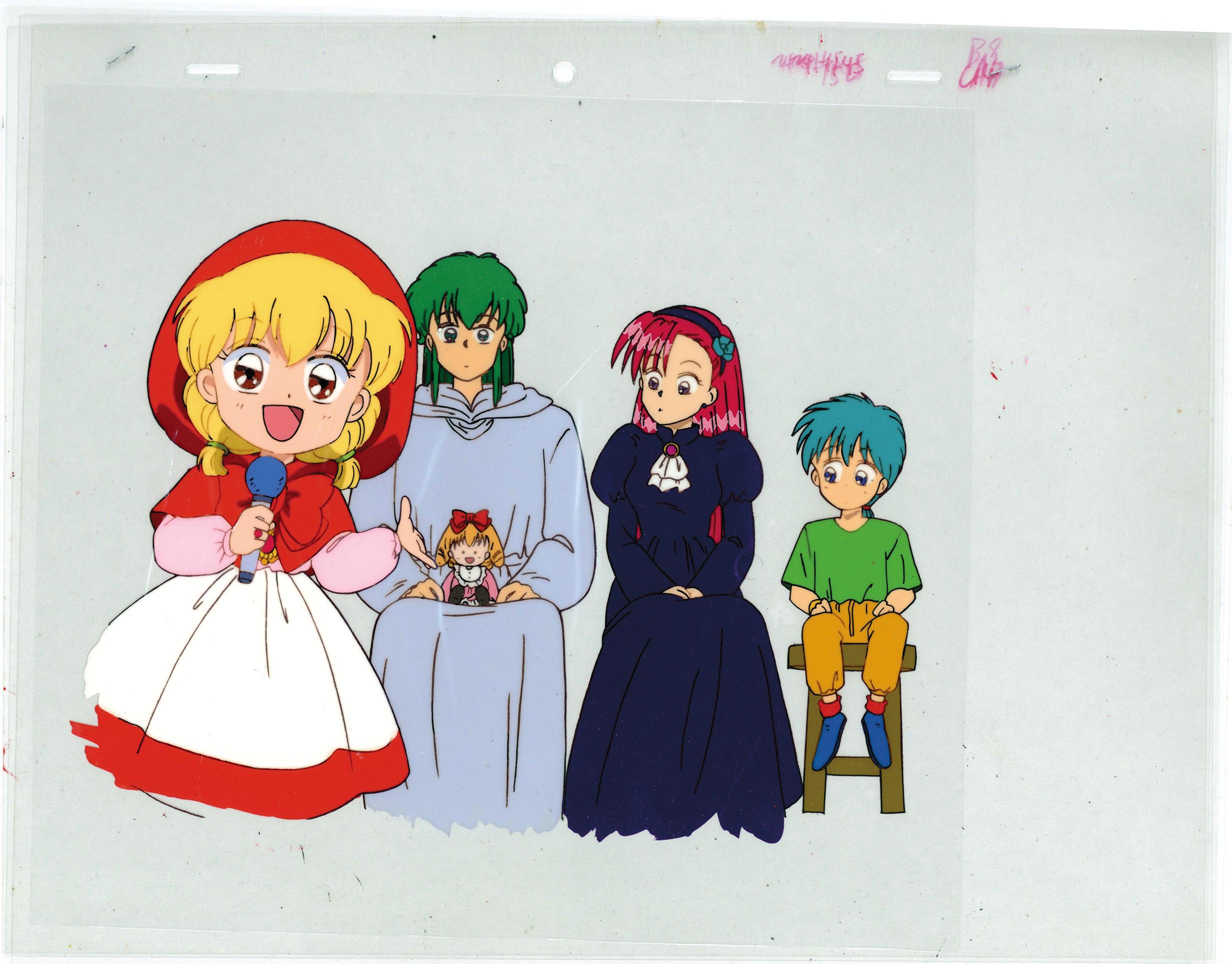 セル画 赤ずきんチャチャ セラヴィ先生とエリザベス風ドロシーちゃん