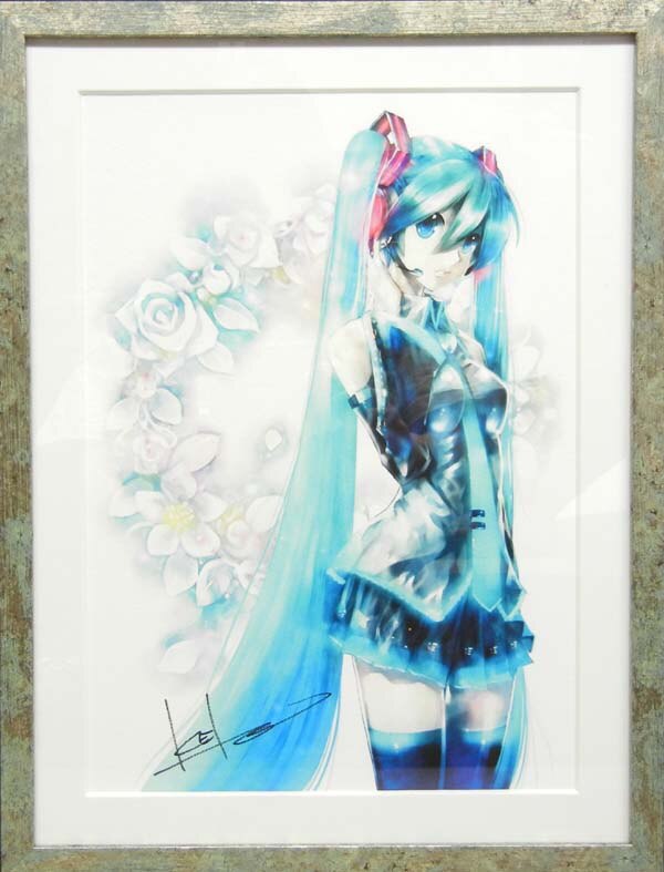 初音ミク Happyくじ懸賞 直筆サイン 複製原画 【公式通販】