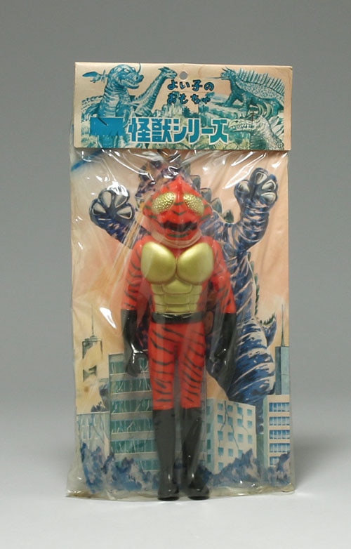 当時物仮面ライダーアマゾンソフビ無版権パチ約23センチ