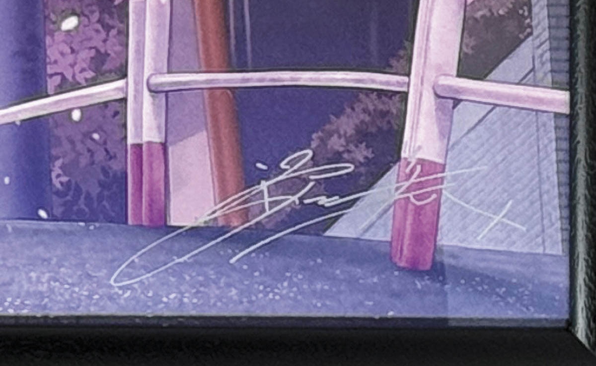 3167] 深崎暮人 直筆サイン入りカラー複製イラスト「冴えない彼女の