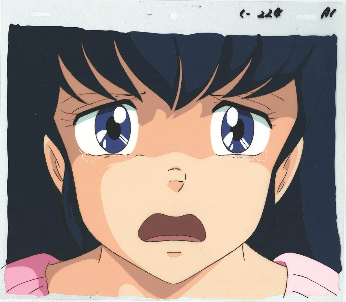 めぞん一刻セル画 響子さん心配する 非売品）めぞん一刻セル画+セル原画