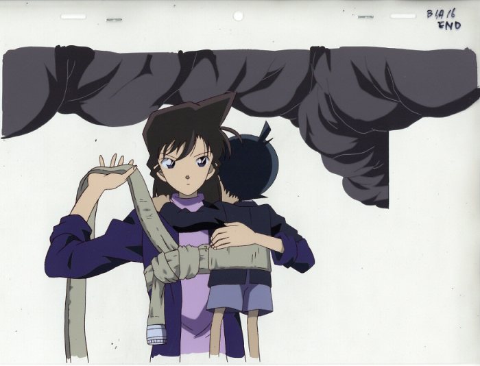 □名探偵コナン 劇場版 天国へのカウントダウン 毛利蘭 セル画 動画 修正