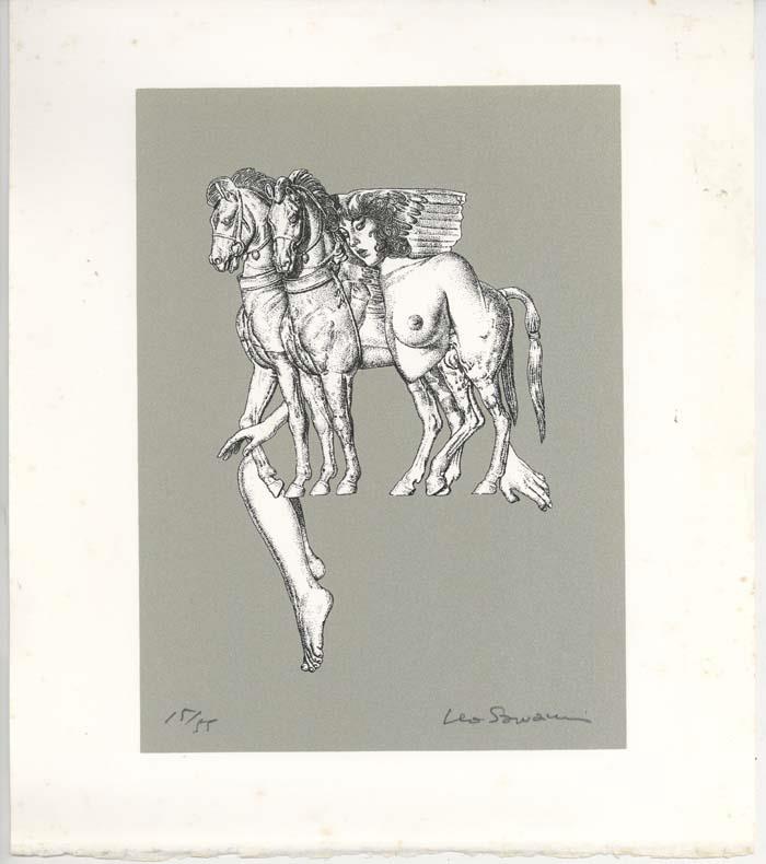 レオ澤鬼 直筆サイン入り グラフ ペガサスとヌード レオ澤鬼 直筆