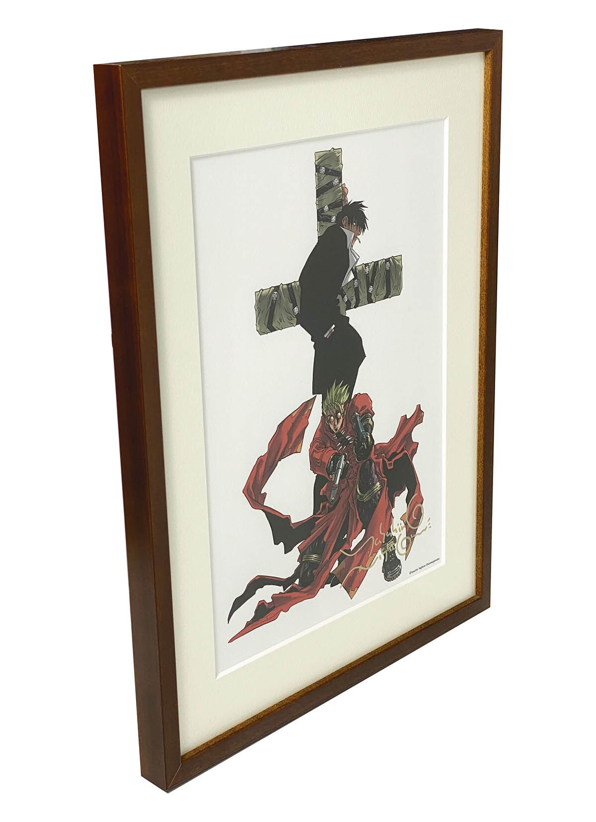 トライガン 内藤泰弘 ヴァッシュ 直筆サイン入り色紙。 【公式通販】