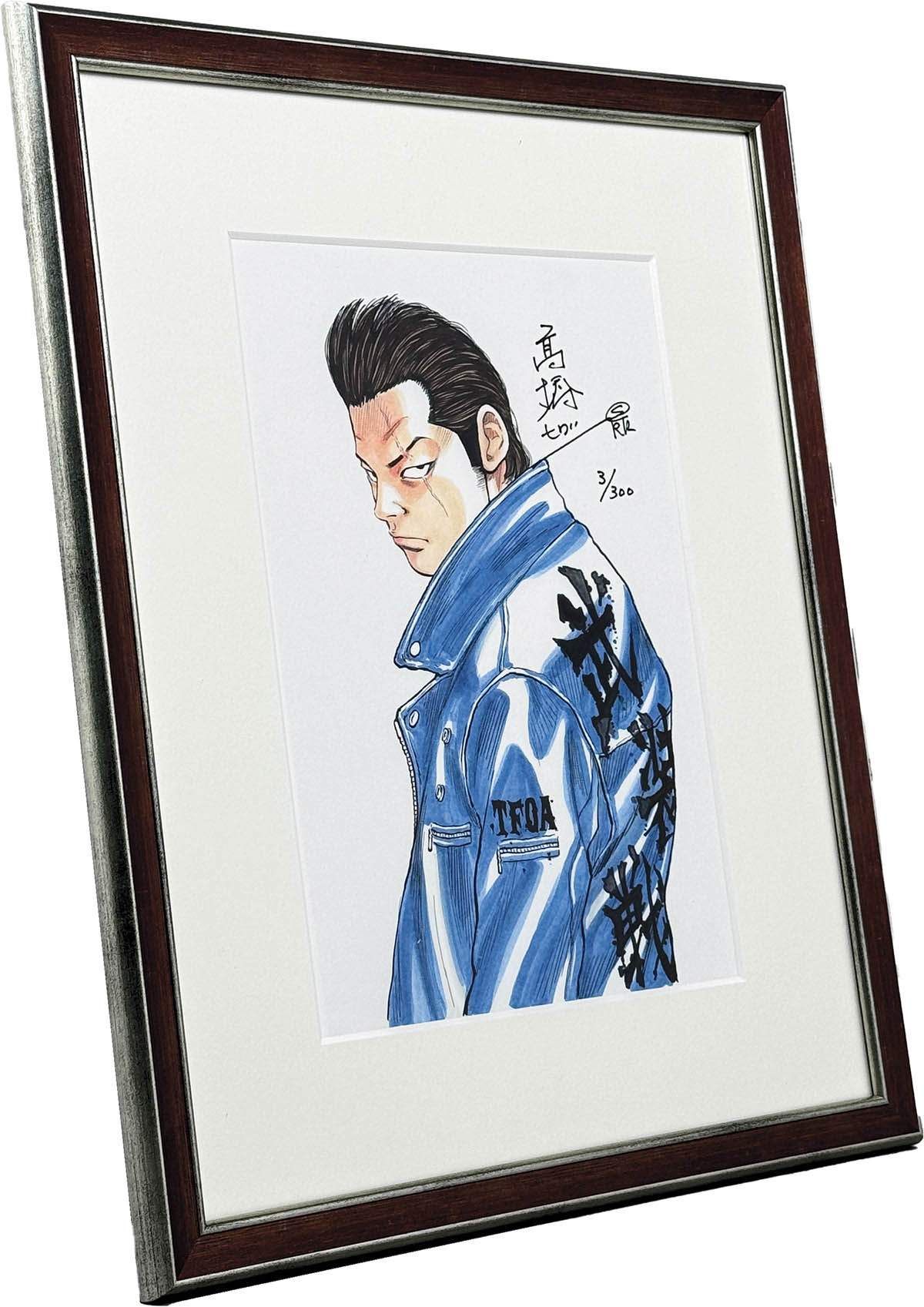 T.F.O.A x COLLARS イラストポスター サイン入り 高橋ヒロシ先生