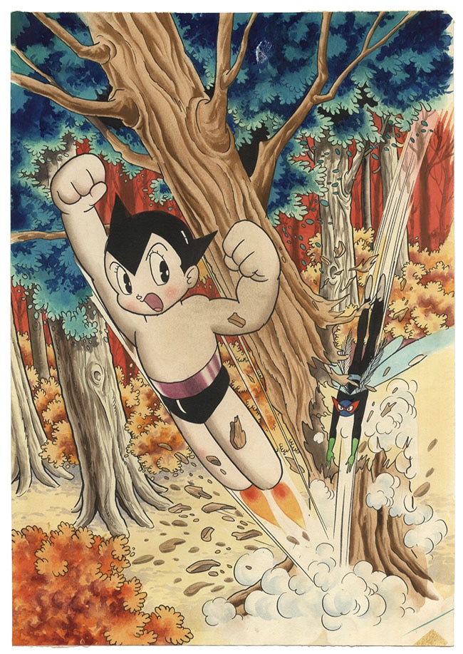 手塚治虫直筆カラー表紙原稿「鉄腕アトム」