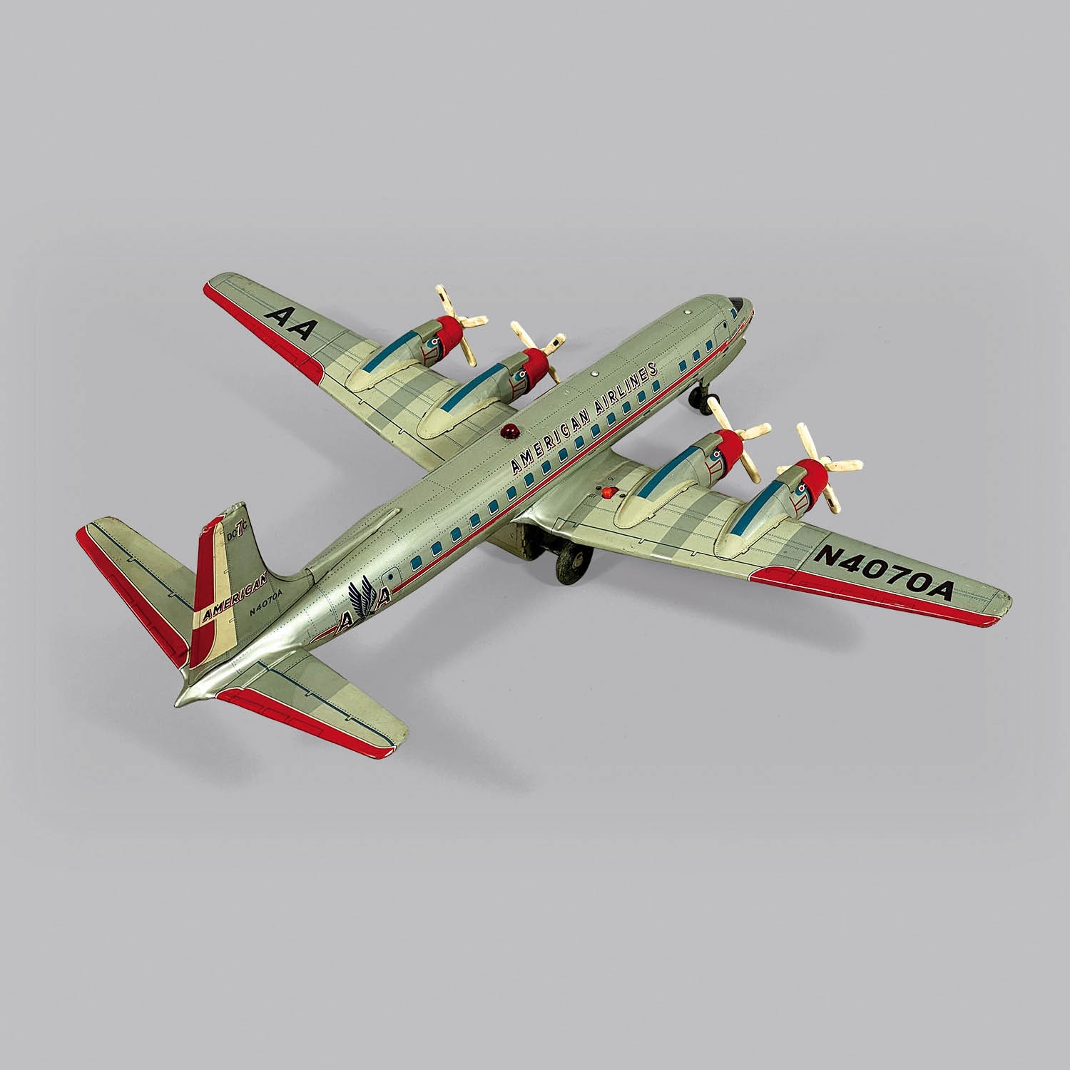 ブリキ飛行機✈️JN-7H イエロー二重翼機モデル 【公式通販】