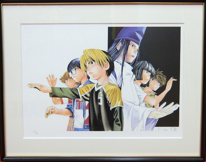 プレミア価格】ヒカルの碁複製サイン色紙の裏面が薄っすら破け以外