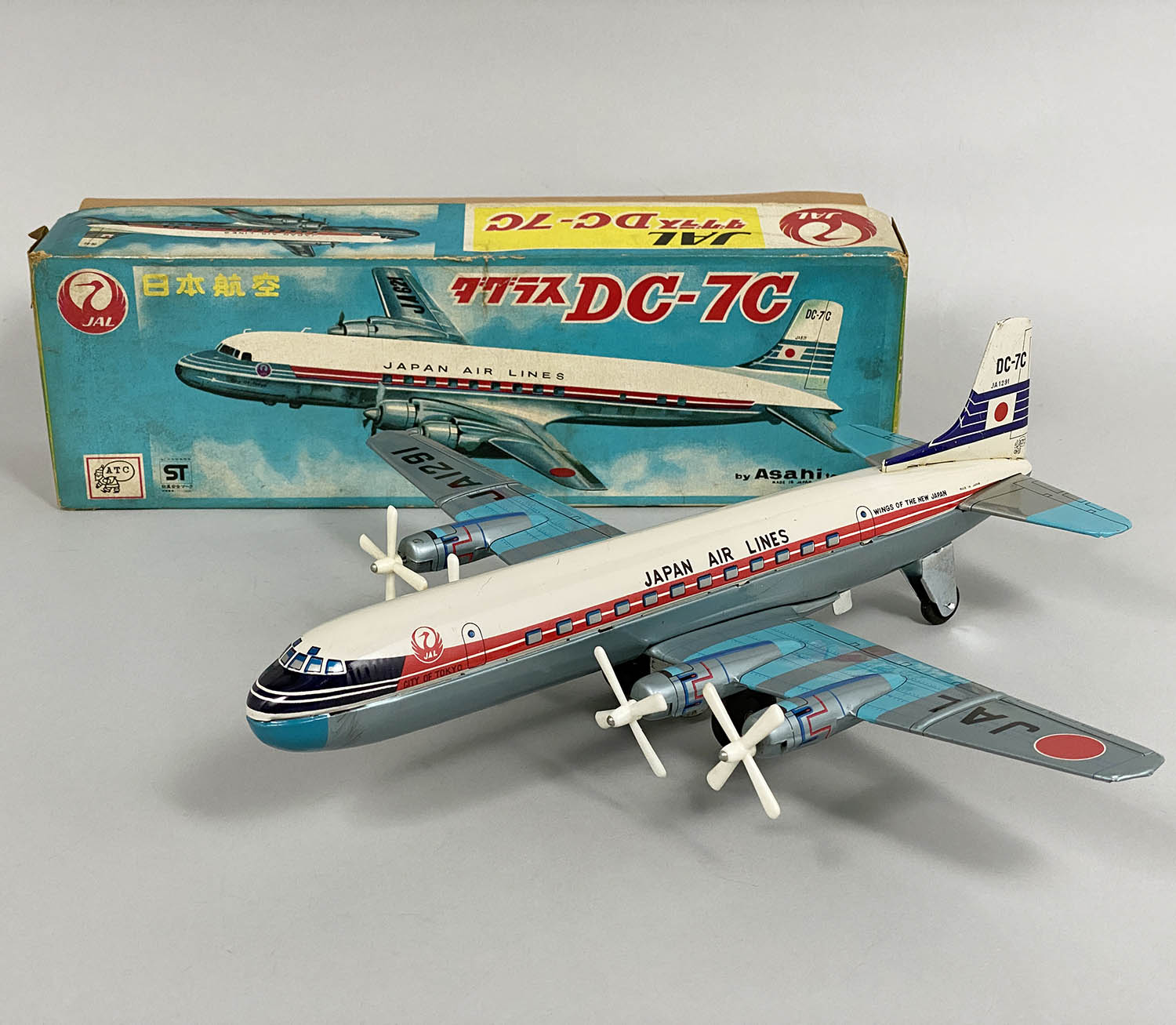 日本航空 DC7 ブリキの飛行機 【公式通販】