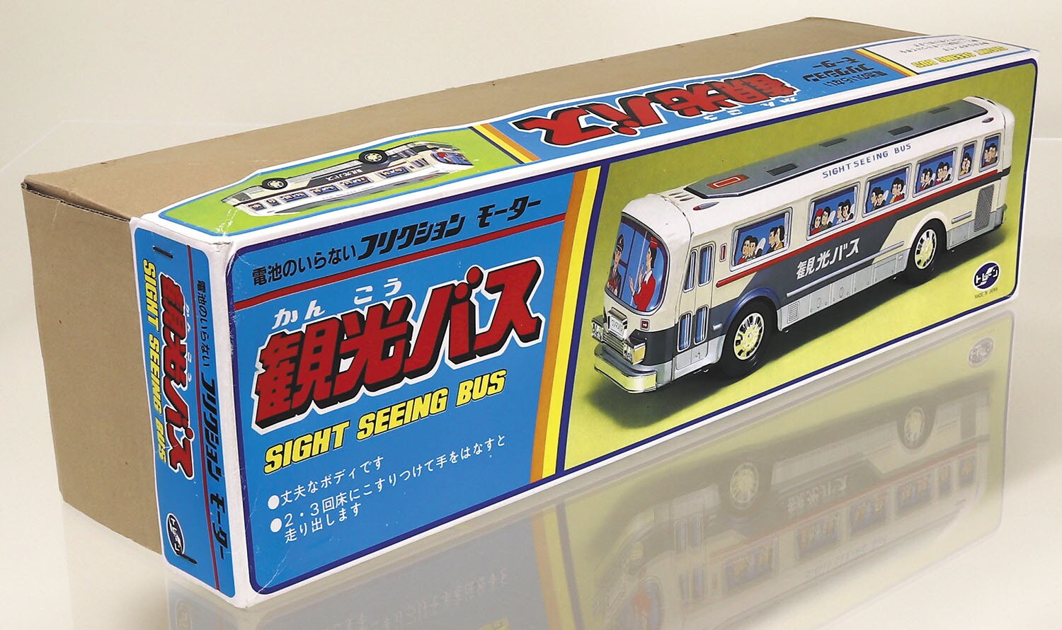 当時物 美品】ブリキ バス（トレーン製 フリクションモーター） 当時物