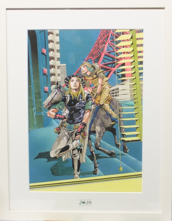 ジョジョの奇妙な冒険 徐倫＆ブチャラティ 複製原画 荒木飛呂彦