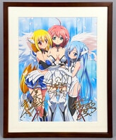 ストライクウィッチーズ エイラ サーニャ 複製原画 サイン入 門脇舞以