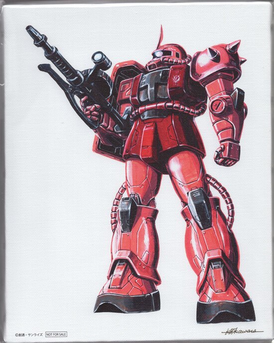 大河原邦男展 複製原画 ザク出撃 大河原邦男 カラー複製イラスト「機動