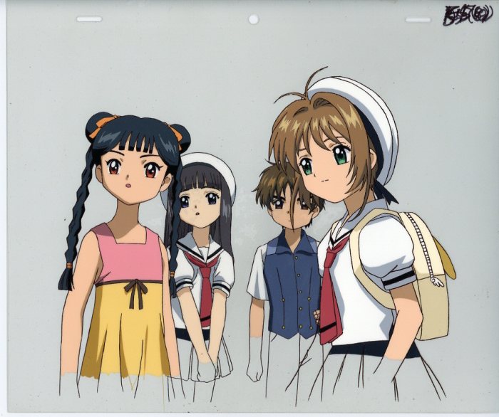 カードキャプターさくらセル画さくらちゃん知世ちゃん&苺鈴ちゃん3枚セット