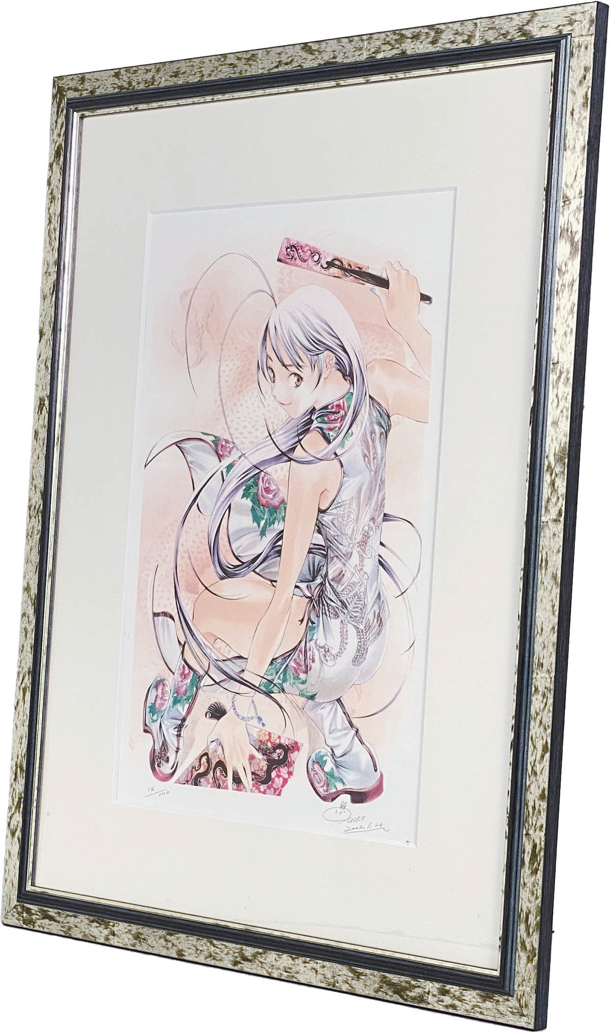 甲羅のサーフィン複製画直筆サイン入り