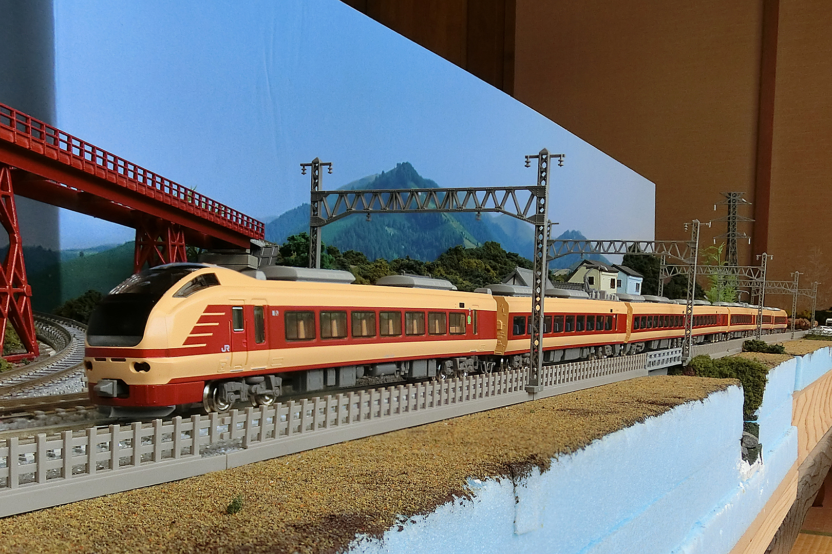 GREENMAX 50624 E653系1000番代 (国鉄特急色) 7両編成セット 入線: N