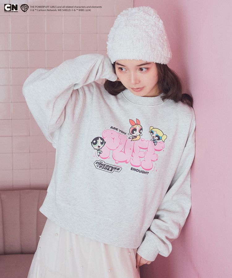 NewJeans 韓国ポップアップ パワーパフガールズ スウェット ネイビー